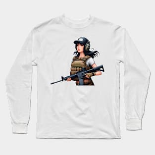 Tactical Girl Long Sleeve T-Shirt